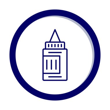 Boya tüpü. Web simgesi vektör illüstrasyonu  