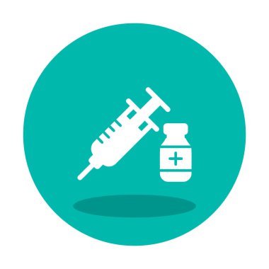 Basit insülin simgesi, vektör illüstrasyonu