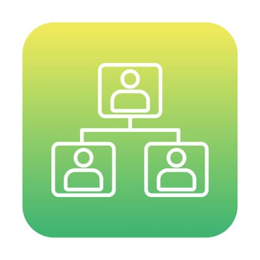 Basit ağ simgesi, vektör illüstrasyonu