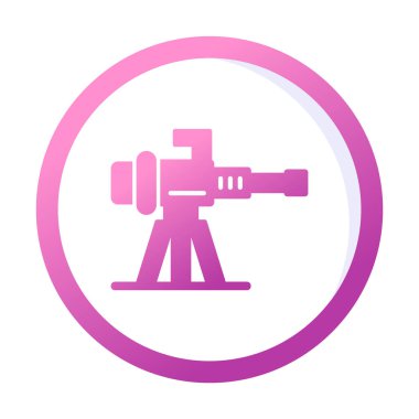 Makine Tüfeği vektör illüstrasyonu