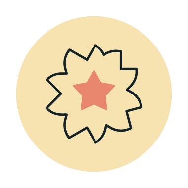 Sakura çiçek simgesi, vektör illüstrasyonu 