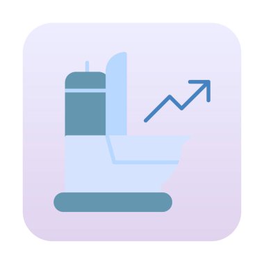 Ok simgesi vektör illüstrasyonlu idrar 