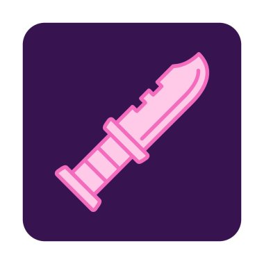 askeri bıçak ikonu vektör illüstrasyon sembolü tasarımı