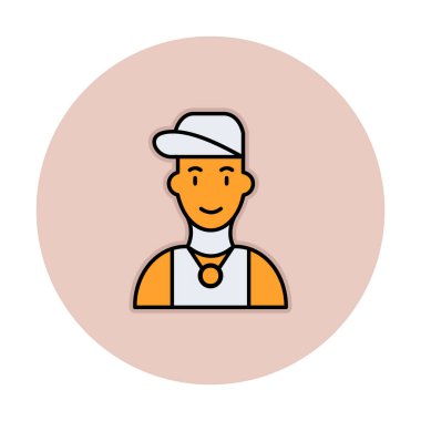 Hip Hop Man ikon vektör illüstrasyonu