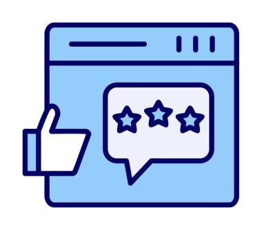 Geri besleme simgesi vektör illüstrasyon tasarımı