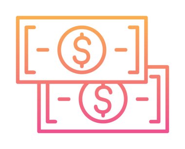 para düz simgesi, vektör illüstrasyonu