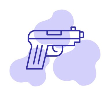 silah simgesi vektör illüstrasyonu