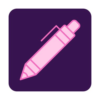 Kalem simgesi, vektör illüstrasyonu. düz tasarım biçimi 