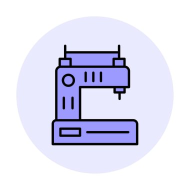 Basit Dikiş Makinesi web vektör simgesi