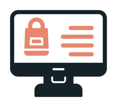 ekran simgesi, vektör illüstrasyonunu izle