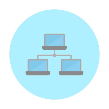 Basit ağ simgesi, vektör illüstrasyonu