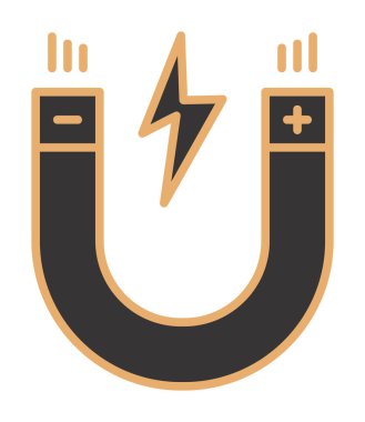 Basit mıknatıs simgesi vektör çizimi