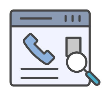 Kişinin vektör çizimi Modern simgeyi ara                            