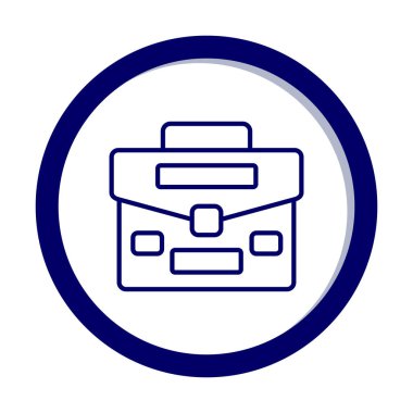 Portföy düz vektör simgesi