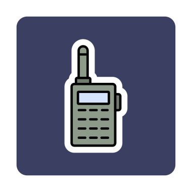 walkie talkie modern ikon vektör çizimi                                