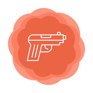 silah simgesi vektör illüstrasyonu