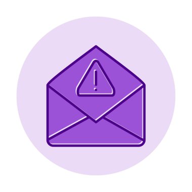 Basit çöp posta harfi simgesi, vektör illüstrasyonu