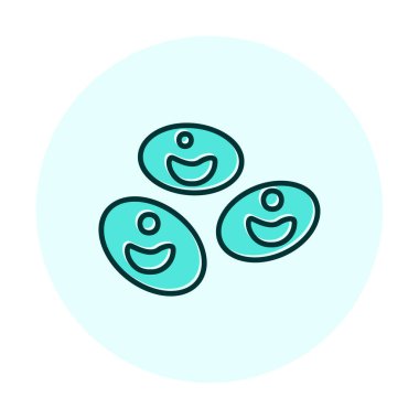 Kan hücreleri düz çizgi simgesi