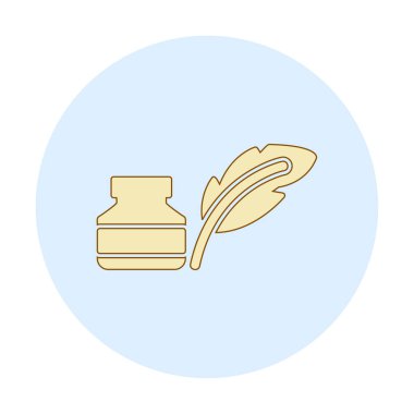 Quill ve Ink vektör simgesi