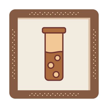 test tüpü modern simge vektör çizimi