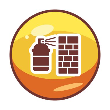 Graffiti web simgesi, vektör illüstrasyonu 