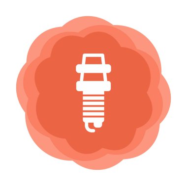 Buji simgesinin vektör illüstrasyonu