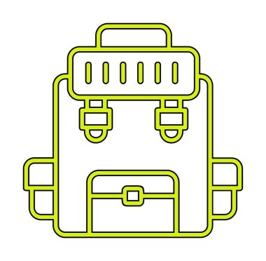 Askeri Sırt Çantası vektör çizimi