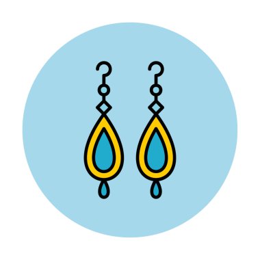 Küpe vektör illüstrasyon tasarımı                   