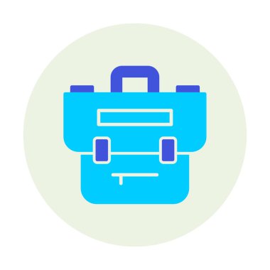 Portföy düz vektör simgesi