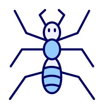 Düz Böcek simgesi. vektör illüstrasyonu