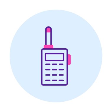 walkie talkie modern ikon vektör çizimi                                