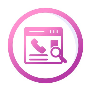 Kişinin vektör çizimi Modern simgeyi ara                            