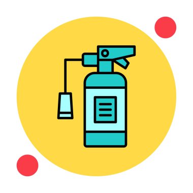 Yangın söndürme simgesinin vektör çizimi                            