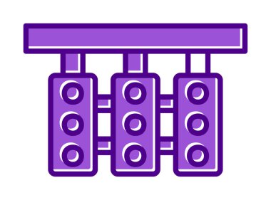 Trafik ışıkları web simgesi, vektör çizim 