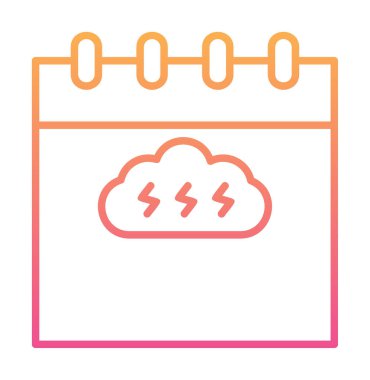 Takvim simgesi, vektör illüstrasyonu basit tasarım