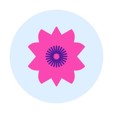 Sakura çiçek simgesi, vektör illüstrasyonu 