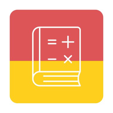 Matematik Kitabı vektör çizimi, simge ögesi arkaplanı          