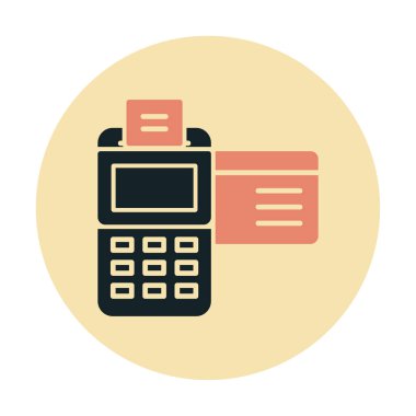 Kredi Kartı Makinesinin vektör çizimi