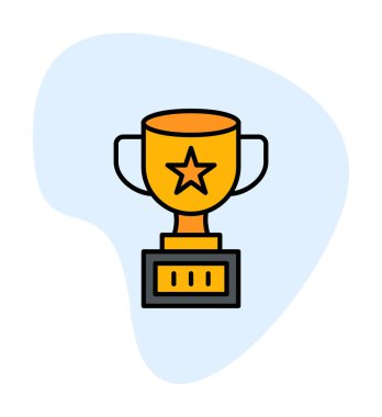 Basit kupa çizgisi vektör resimleme tasarımı