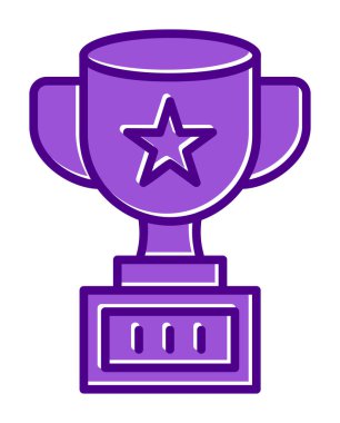 Basit kupa çizgisi vektör resimleme tasarımı