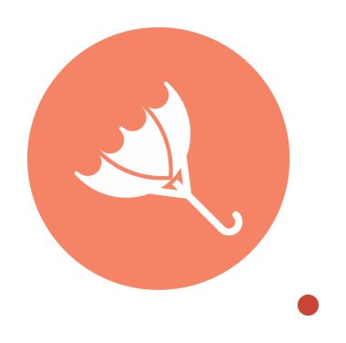 şemsiye simgesi vektör illüstrasyonu 