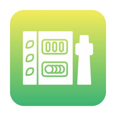 Basit Japon Bento kutusu simgesi, vektör illüstrasyonu