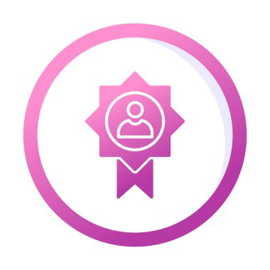 Başarı, ödül, madalya ikonu, vektör illüstrasyonu