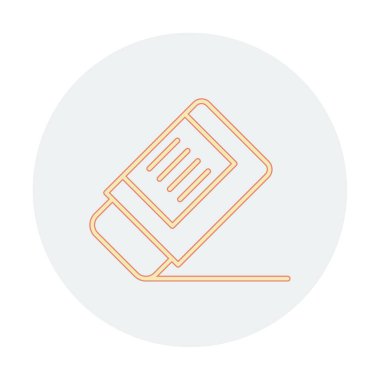 silgi simgesi, vektör illüstrasyonu basit tasarım