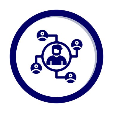 vektör olarak düz sosyal ağ simgesi. logotype