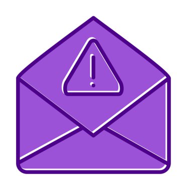 Basit çöp posta harfi simgesi, vektör illüstrasyonu