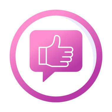 başparmak yukarı Web simgesi, vektör çizim                   