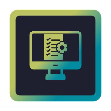 Proje Yönetimi simge vektör çizim