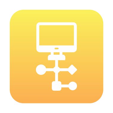 Çalışma akışı simgesi tasarımı, vektör illüstrasyonu                            