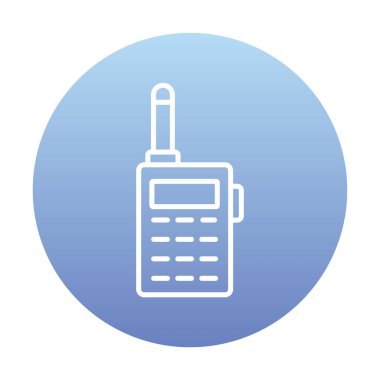 walkie talkie modern ikon vektör çizimi                                